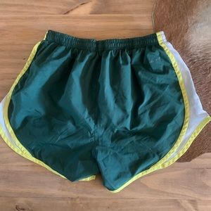 Oregon duck Nike running shorts